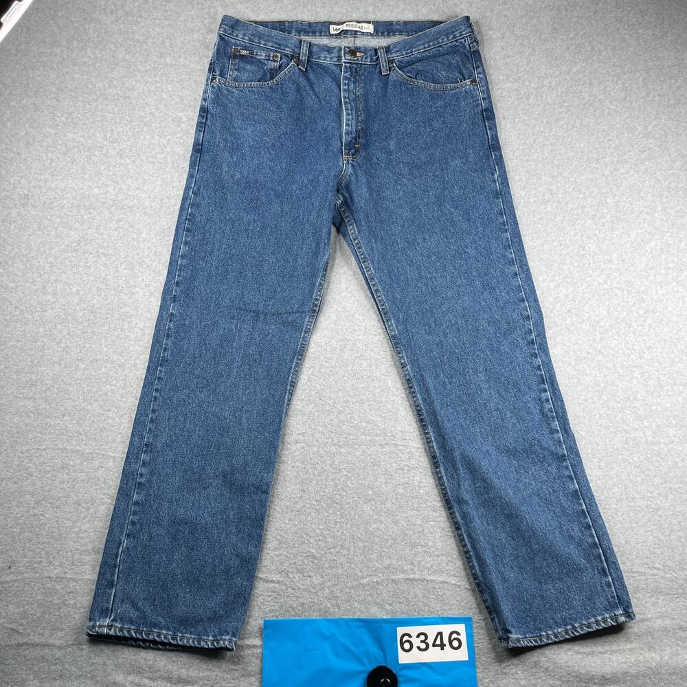 Lee Regular Fit Denim Jeans Mens Size 38x32 Casual Classic